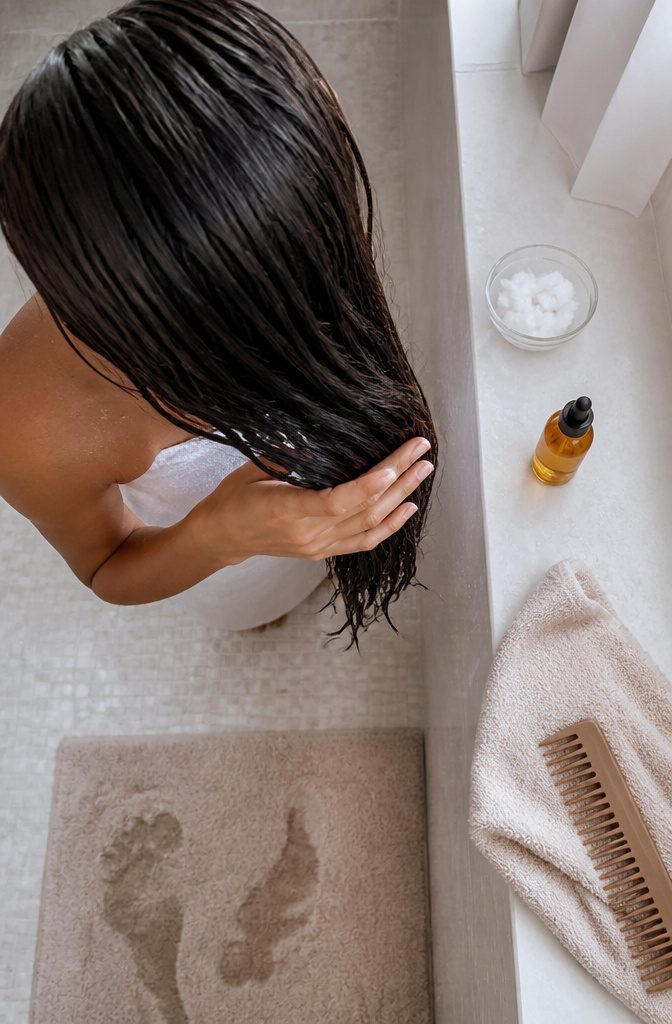 Frizzy hair remedy article photograph